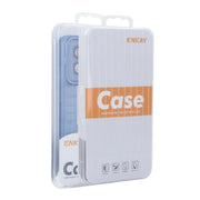 For iPhone 16 Plus ENKAY Hat-Prince Translucent Matte TPU Phone Case with Lens Film + 9H Big Arc Edge Film(White)