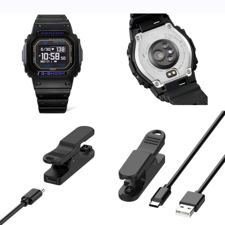 For Casio Watch G-SHOCK GBD-H2000 USB Interface Smart Watch Charging Cable Charging Clip