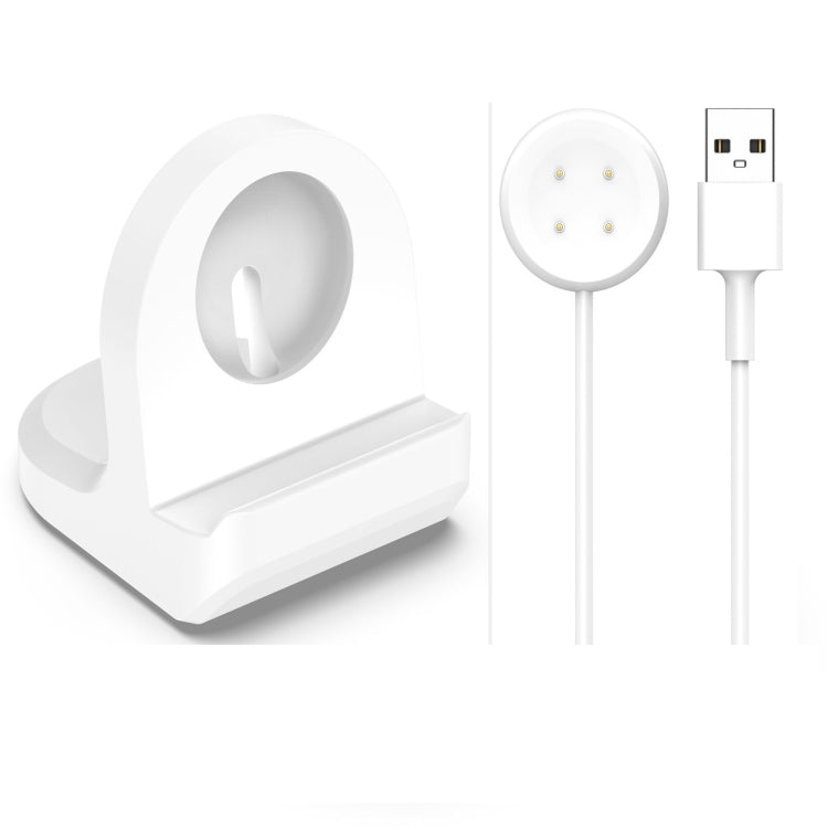 For Google Pixel Watch 3 41 / 45mm Smart Watch Silicone Charging Holder with Charging Cable(White) - Other by PMC TechLife | Online Shopping South Africa | PMC TechLife | Buy Now Pay Later Mobicred