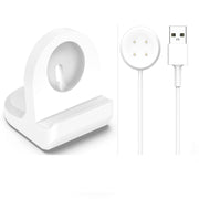 For Google Pixel Watch 3 41 / 45mm Smart Watch Silicone Charging Holder with Charging Cable(White)