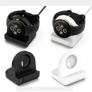 For Google Pixel Watch 3 41 / 45mm Smart Watch Silicone Charging Holder with Charging Cable(White)