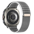For Samsung Galaxy Watch Ultra 47mm Sea Wave Texture Nylon Hook and Loop Fastener Watch Band(Gray) - Watch Bands by PMC TechLife | Online Shopping South Africa | PMC TechLife | Buy Now Pay Later Mobicred