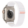 For Apple Watch Ultra 49mm Sea Wave Nylon Hook and Loop Fastener Watch Band(White) - free shipping - PMC TechLife - Order now!