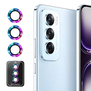 For OPPO Reno12 Global ENKAY Hat-Prince 9H Rear Camera Lens Aluminium Alloy Tempered Glass Film(Colorful)