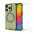 For iPhone 16 Pro Max ENKAY Hat-Prince Honeycomb MagSafe Shockproof Phone Case with Large Arc Edge Film(Green) - iPhone 16 Pro Max Cases by ENKAY | Online Shopping South Africa | PMC TechLife | Buy Now Pay Later Mobicred