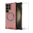For Samsung Galaxy S24 Ultra 5G ENKAY Hat-Prince Honeycomb MagSafe Shockproof Phone Case with 0.18mm Film(Red) - free shipping - PMC Jewellery - Order now!