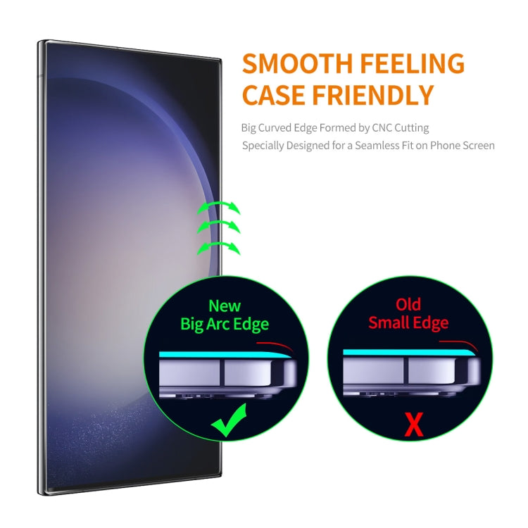 For Samsung Galaxy S24 Ultra 5G ENKAY Hat-Prince Honeycomb MagSafe Shockproof Phone Case with 0.18mm Film(Grey)