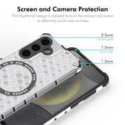 For Samsung Galaxy S24 5G ENKAY Hat-Prince Honeycomb MagSafe Shockproof Phone Case with 0.18mm Film(Red)