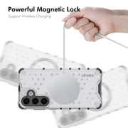 For Samsung Galaxy S24 5G ENKAY Hat-Prince Honeycomb MagSafe Shockproof Phone Case with 0.18mm Film(Red)