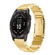 For Garmin Fenix 7X Pro 51mm Tortoise Shell 26mm Stainless Steel Watch Band(Gold) - free shipping - PMC TechLife - Order now!