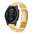 For Garmin Fenix 8 MIP 47mm Tortoise Shell 22mm Stainless Steel Watch Band(Gold) - free shipping - PMC TechLife - Order now!