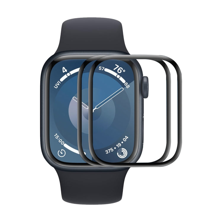For Apple Watch Series 10 46mm 2pcs ENKAY 3D Full Coverage Soft PC Edge PMMA HD Screen Film - Screen Protector by ENKAY | Online Shopping South Africa | PMC TechLife | Buy Now Pay Later Mobicred