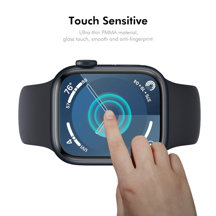 For Apple Watch Series 10 46mm 2pcs ENKAY 3D Full Coverage Soft PC Edge PMMA HD Screen Film