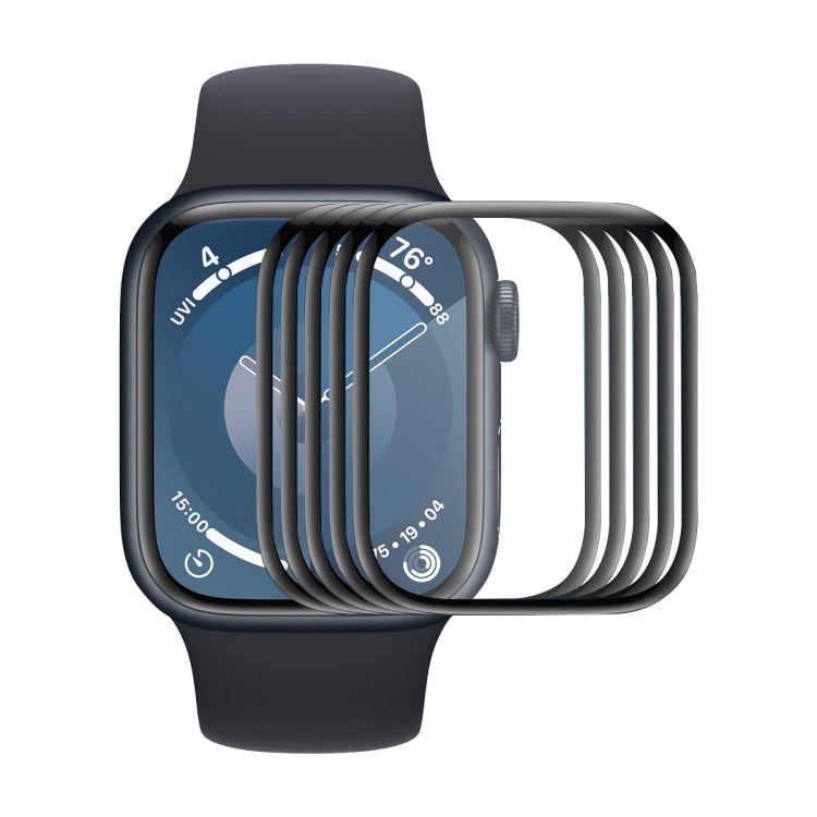 For Apple Watch Series 10 46mm 5pcs ENKAY 3D Full Coverage Soft PC Edge PMMA HD Screen Film - Screen Protector by ENKAY | Online Shopping South Africa | PMC TechLife | Buy Now Pay Later Mobicred