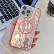 For iPhone 16 Pro Plating Texture MagSafe TPU Phone Case with Glitter Lens Film(Pink Wrinkles) - iPhone 16 Pro Cases by PMC TechLife | Online Shopping South Africa | PMC TechLife | Buy Now Pay Later Mobicred