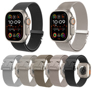 For Apple Watch 10 42mm Mech Milan Metal Mesh Watch Band(Silver)