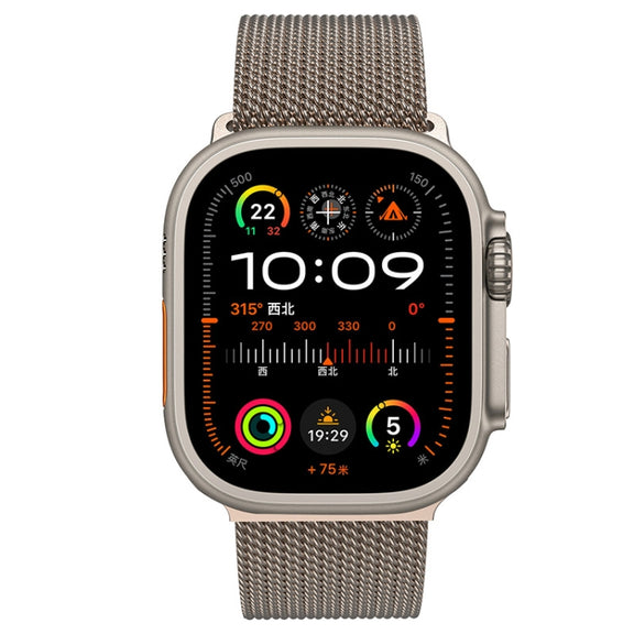 For Apple Watch 10 42mm Mech Milan Metal Mesh Watch Band(Silver)