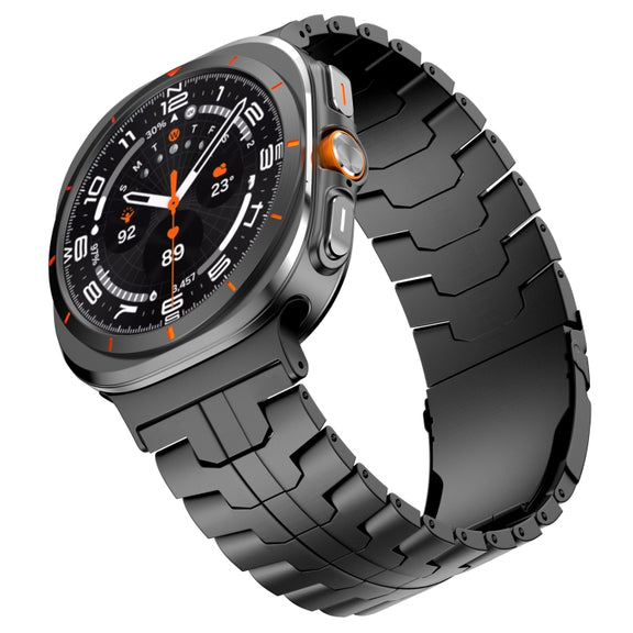 For Samsung Galaxy Watch Ultra 47mm Titanium Alloy Metal Watch Band(Black)