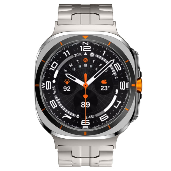 For Samsung Galaxy Watch Ultra 47mm Titanium Alloy Metal Watch Band(Titanium Color)