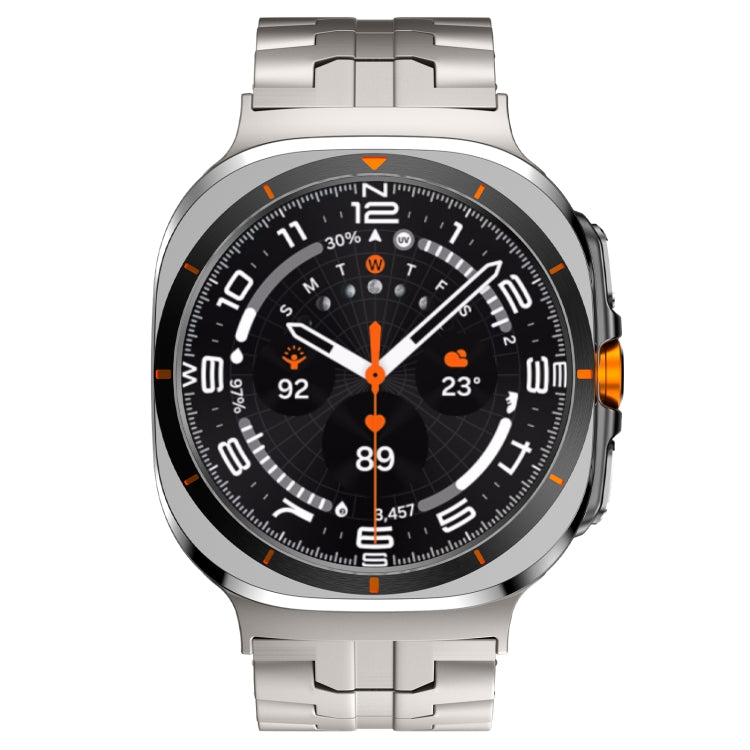 For Samsung Galaxy Watch Ultra 47mm Titanium Alloy Metal Watch Band(Titanium Color)