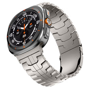 For Samsung Galaxy Watch Ultra 47mm Titanium Alloy Metal Watch Band(Titanium Color)