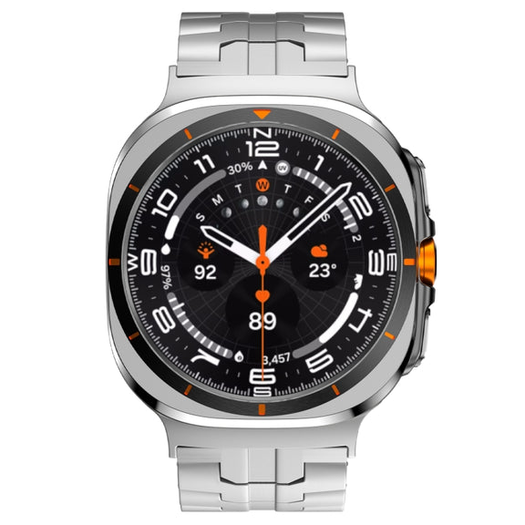 For Samsung Galaxy Watch Ultra 47mm Titanium Alloy Metal Watch Band(Silver)