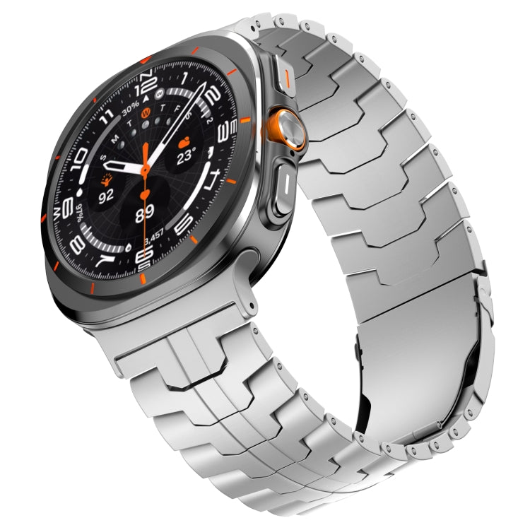For Samsung Galaxy Watch Ultra 47mm Titanium Alloy Metal Watch Band(Silver)