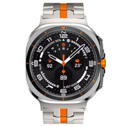 For Samsung Galaxy Watch Ultra 47mm Titanium Alloy Metal Watch Band(Titanium Orange)