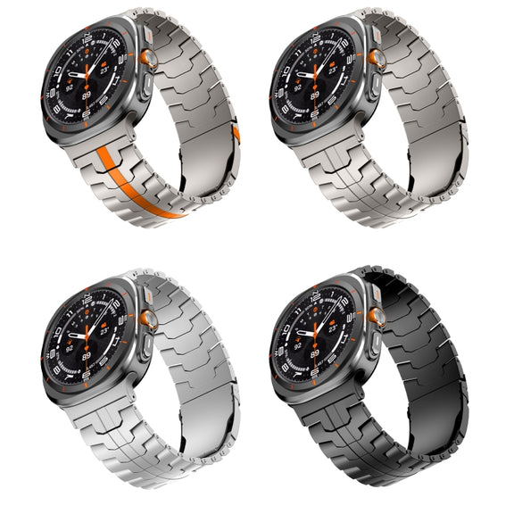 For Samsung Galaxy Watch Ultra 47mm Titanium Alloy Metal Watch Band(Silver)