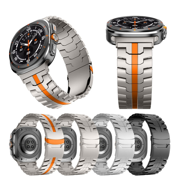 For Samsung Galaxy Watch Ultra 47mm Titanium Alloy Metal Watch Band(Silver)