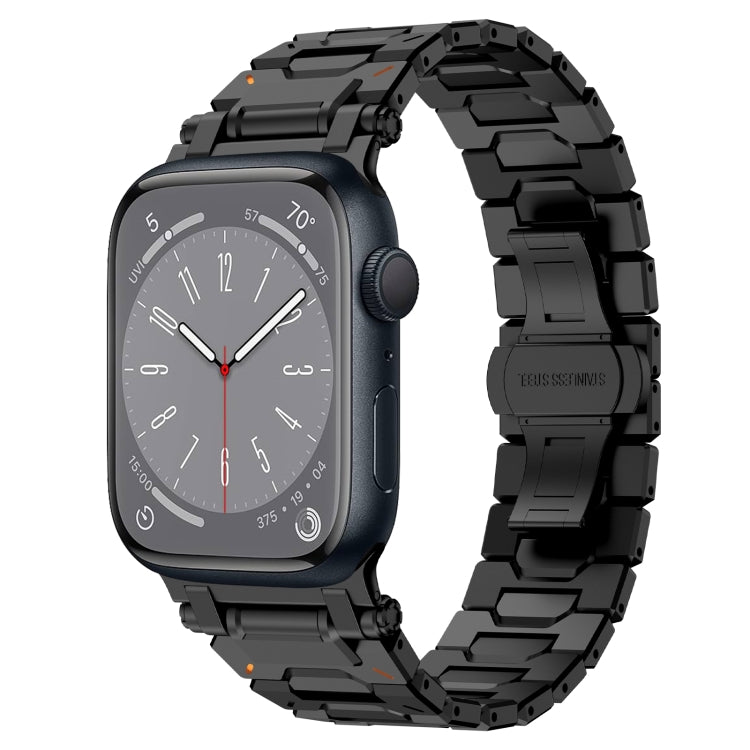 For Apple Watch Series 8 45mm Pathfinder Stainless Steel Metal Watch Band(Black) - free shipping - PMC TechLife - Order now!