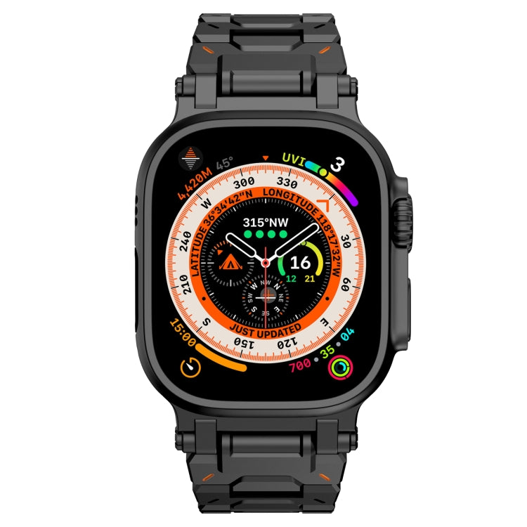 For Apple Watch Series 8 45mm Pathfinder Stainless Steel Metal Watch Band(Black) - free shipping - PMC TechLife - Order now!