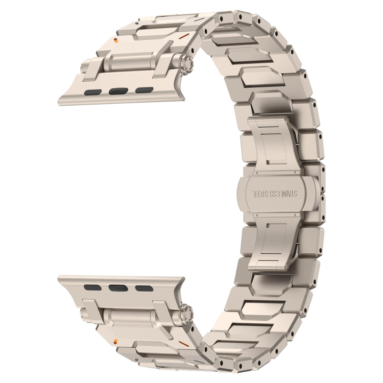 For Apple Watch Series 8 45mm Pathfinder Stainless Steel Metal Watch Band(Titanium Color)