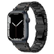 For Apple Watch Series 7 45mm Pathfinder Stainless Steel Metal Watch Band(Black)