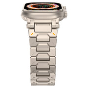 For Apple Watch Series 6 44mm Pathfinder Stainless Steel Metal Watch Band(Titanium Color)