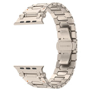 For Apple Watch Series 5 44mm Pathfinder Stainless Steel Metal Watch Band(Titanium Color)