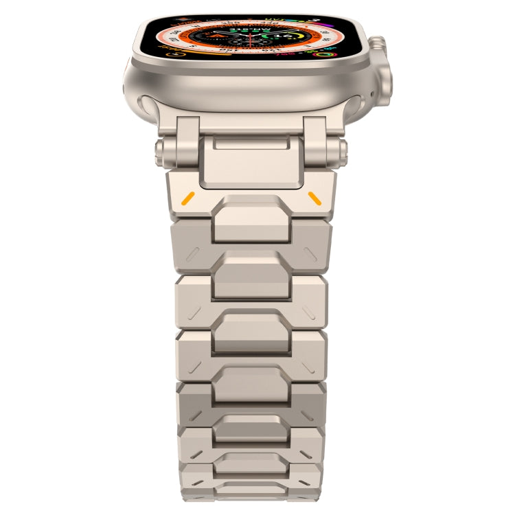 For Apple Watch Series 5 44mm Pathfinder Stainless Steel Metal Watch Band(Titanium Color)