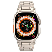For Apple Watch Series 5 44mm Pathfinder Stainless Steel Metal Watch Band(Titanium Color)