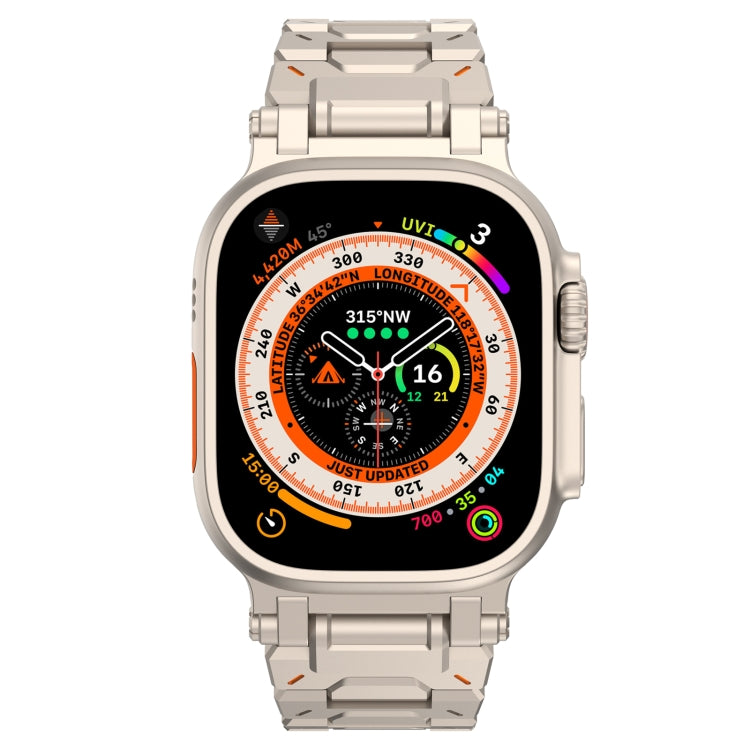 For Apple Watch Series 5 44mm Pathfinder Stainless Steel Metal Watch Band(Titanium Color)