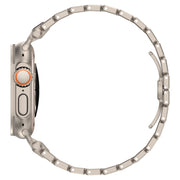 For Apple Watch Series 5 44mm Pathfinder Stainless Steel Metal Watch Band(Titanium Color)