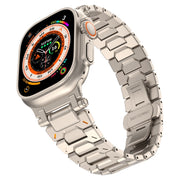 For Apple Watch Series 5 44mm Pathfinder Stainless Steel Metal Watch Band(Titanium Color)