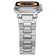 For Apple Watch Series 5 44mm Pathfinder Stainless Steel Metal Watch Band(Silver)