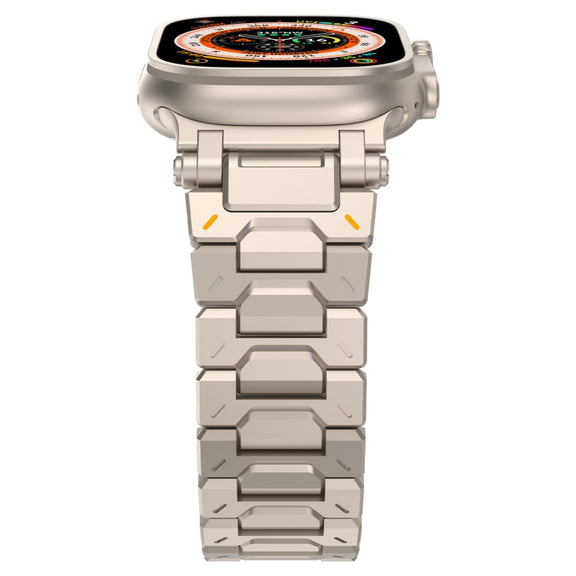 For Apple Watch Series 4 44mm Pathfinder Stainless Steel Metal Watch Band(Titanium Color)