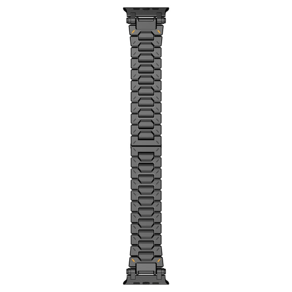 For Apple Watch Series 3 42mm Pathfinder Stainless Steel Metal Watch Band(Black)