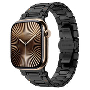 For Apple Watch Series 10 46mm Pathfinder Stainless Steel Metal Watch Band(Black)