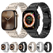 For Apple Watch Series 8 45mm Pathfinder Stainless Steel Metal Watch Band(Silver)