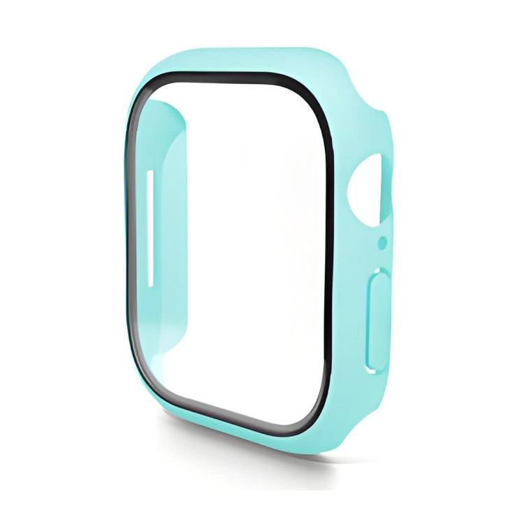 For Apple Watch Series 10 46mm ENKAY Hat-Prince PC Tempered Glass Film Integrated Watch Case(Cyan) - free shipping - PMc TechLife - Order now!