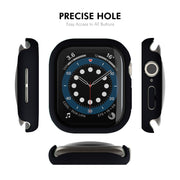 For Apple Watch Series 10 42mm ENKAY Hat-Prince PC Tempered Glass Film Integrated Watch Case(Silver)