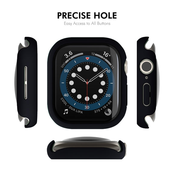 For Apple Watch Series 10 42mm ENKAY Hat-Prince PC Tempered Glass Film Integrated Watch Case(Silver)