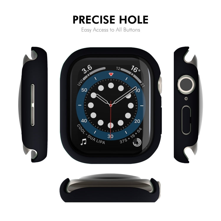 For Apple Watch Series 10 42mm ENKAY Hat-Prince PC Tempered Glass Film Integrated Watch Case(Silver)